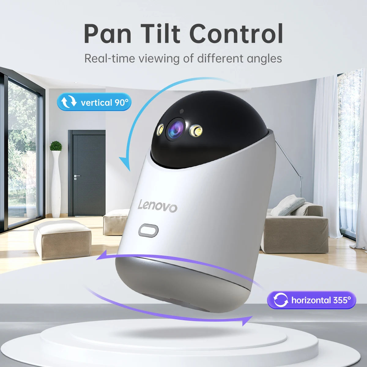 Lenovo 5MP WiFi Camera Smart Home Indoor IP Camera Full Color Night Auto Tracking Security CCTV Surveillance Baby Monitor