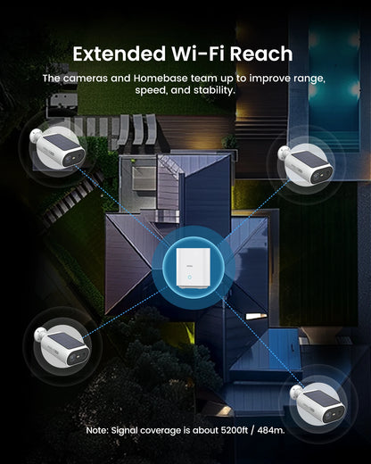 AOSU 3MP Solar Camera System 2 Cam Kit Wireless Camera System Outdoor 5000mAh Battery Wifi Camera AI Detection CCTV Camera Kit